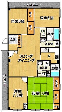 渡辺マンションの物件間取画像